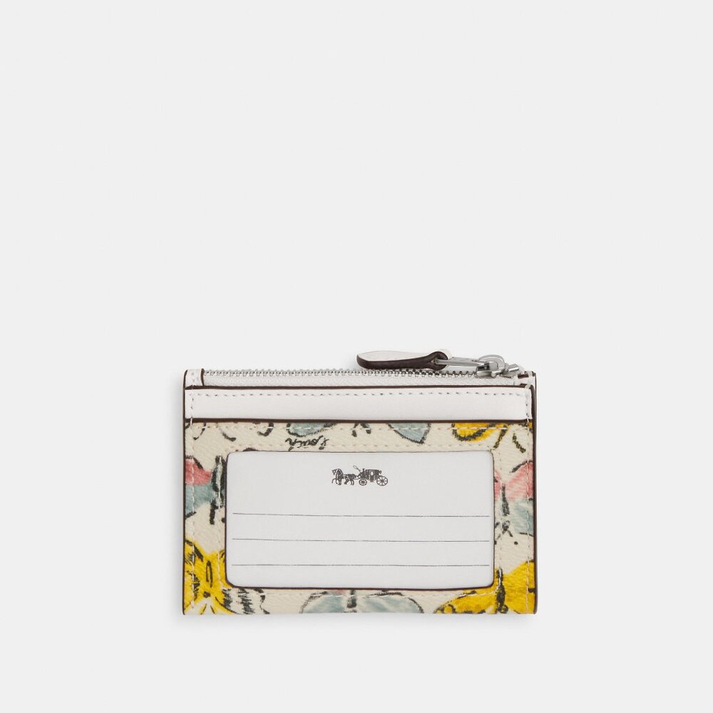 COACH Mini Skinny Id Case With Butterfly Print NEW WITH TAGS